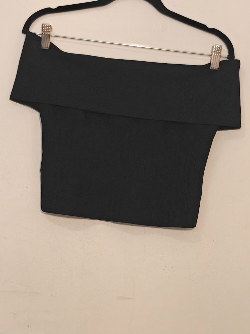 Staud Stretchy Off-the-Shoulder Crop Top